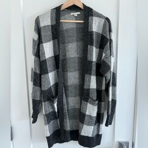 Checkered American Eagle Cardigan